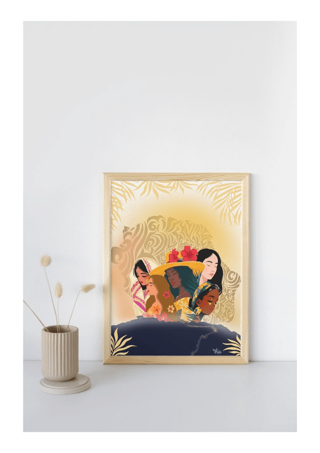 Illustration femme Réunionnaise 